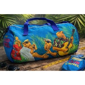 Vintage Camel Cigarettes Duffle Bag "Live at Club Camel" 1990s Promo